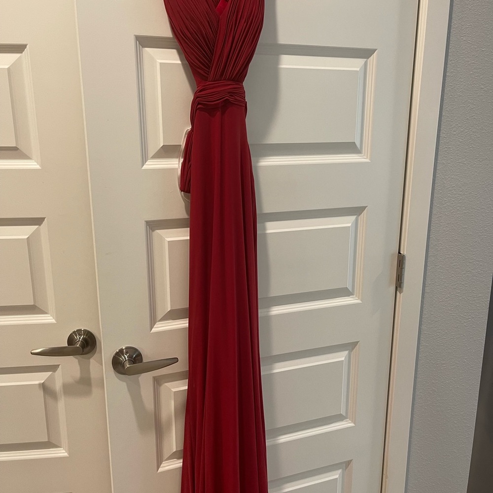 Structured Red Dress - Picture 2 of 7